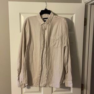 Men’s Banana Republic Cream Button Down (L Tall)